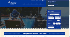 Desktop Screenshot of prestigehotels.com