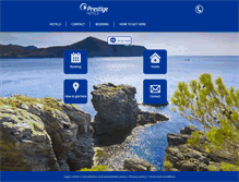 Tablet Screenshot of prestigehotels.com